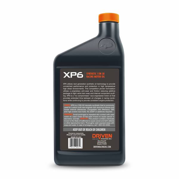 Driven XP6 15W-50 - Fullsyntetisk Racingolje image 1