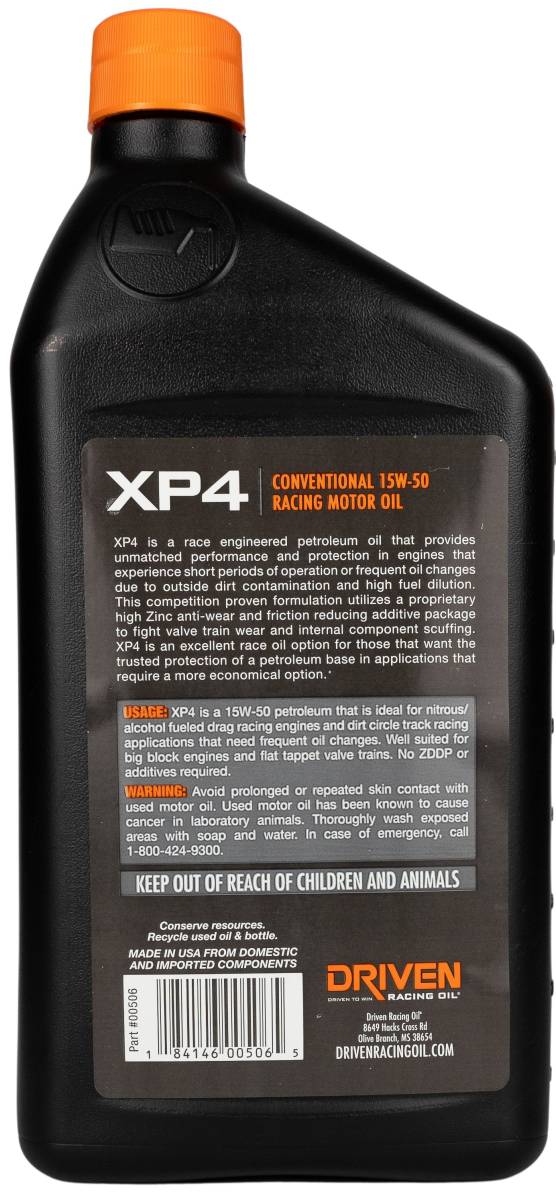 Driven XP4 15W-50 - Mineralsk Racingolje image 1