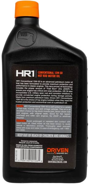 Driven HR1 15W-50 - mineralsk olje, 5Liter image 1