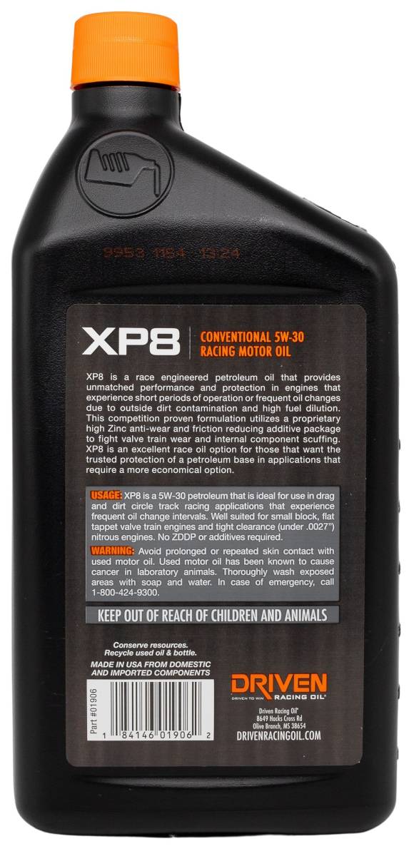 Driven XP8 5W-30 - Mineralsk Racingolje image 1